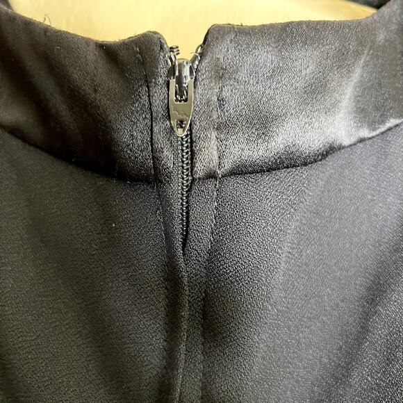 Michael Marcella Shift Dress Women 14 VTG Black Party Event LBD Made in USA - Picture 11 of 12